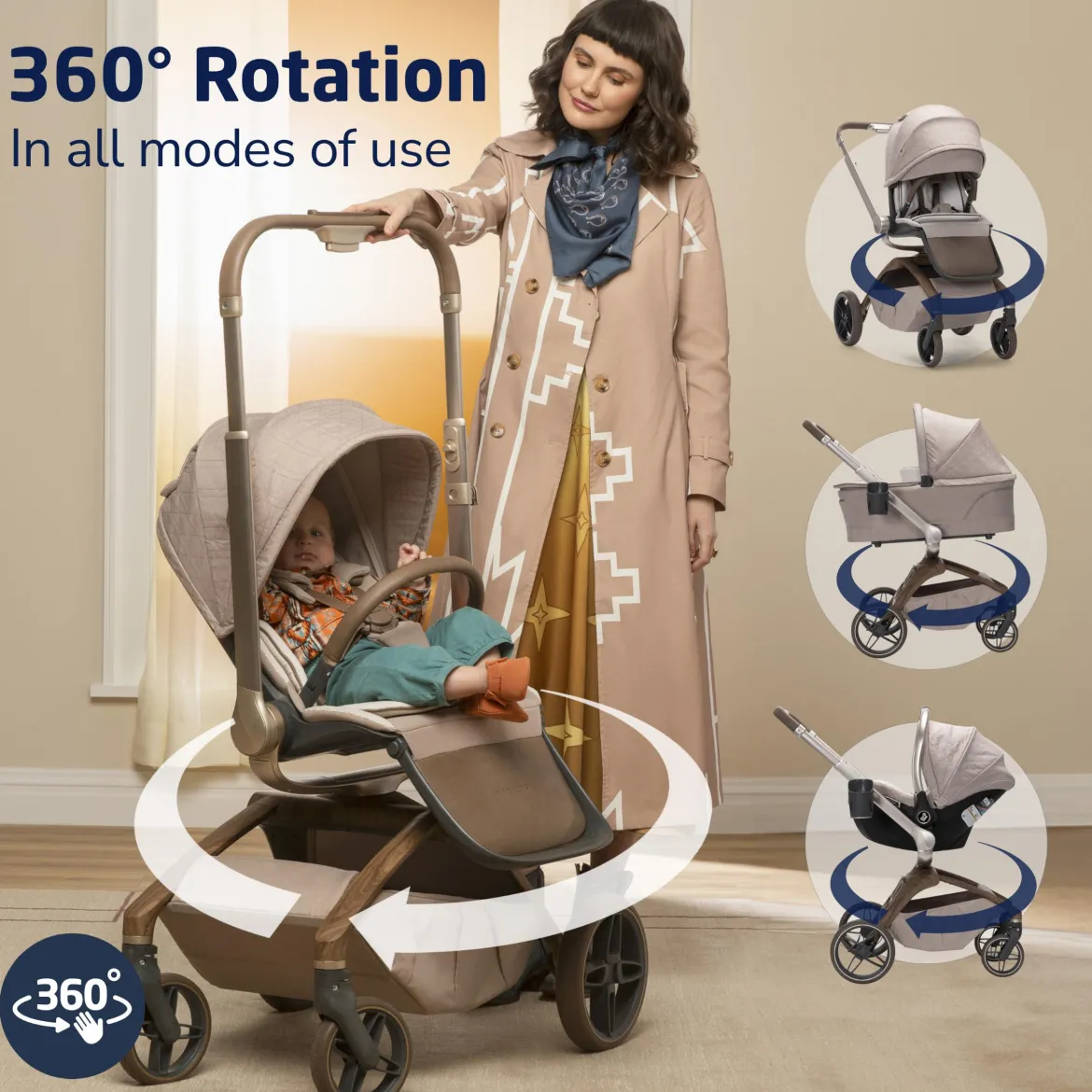 Tana 360 Rotating Modular Stroller