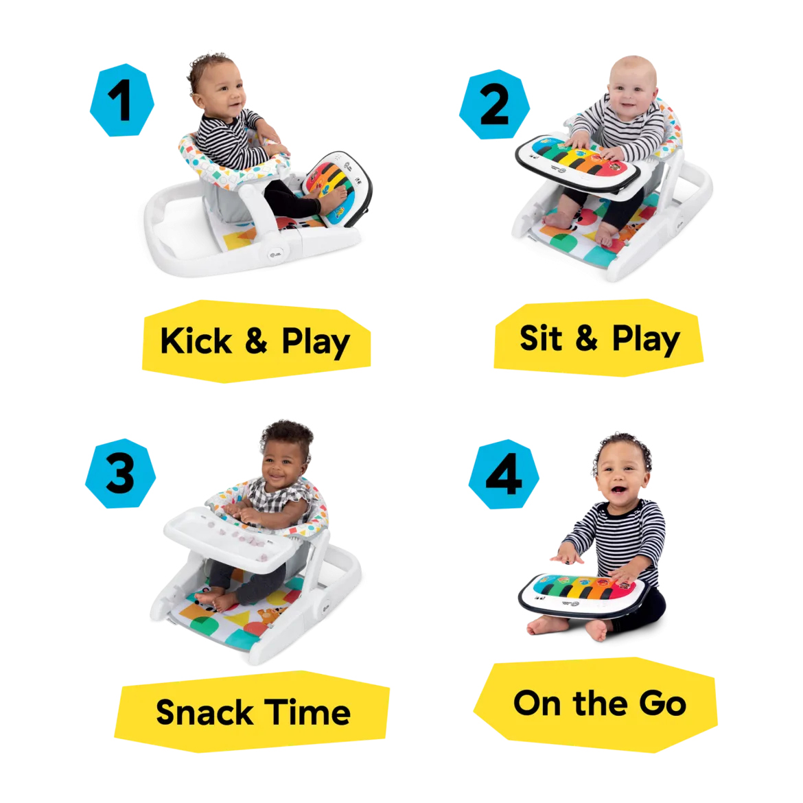 Tappin Tunes' Learn to Sit 4-in-1 Floor Seat