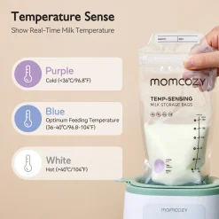 Temp-Sensing Milk Storage Bags