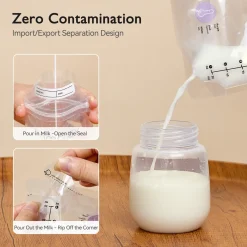 Temp-Sensing Milk Storage Bags