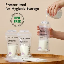 Temp-Sensing Milk Storage Bags
