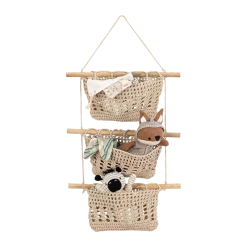 3-Tier Toy Hanging Wall Storage Organizer