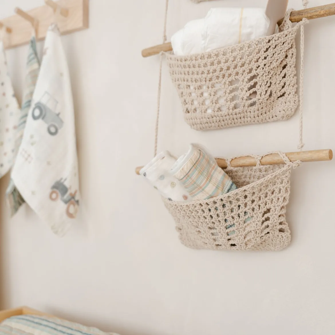 3-Tier Toy Hanging Wall Storage Organizer