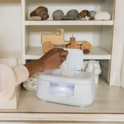 TinyBums Baby Wipe Warmer & Dispenser with LED Changing Light