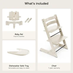 Tripp Trapp High Chair² + Tray Bundle