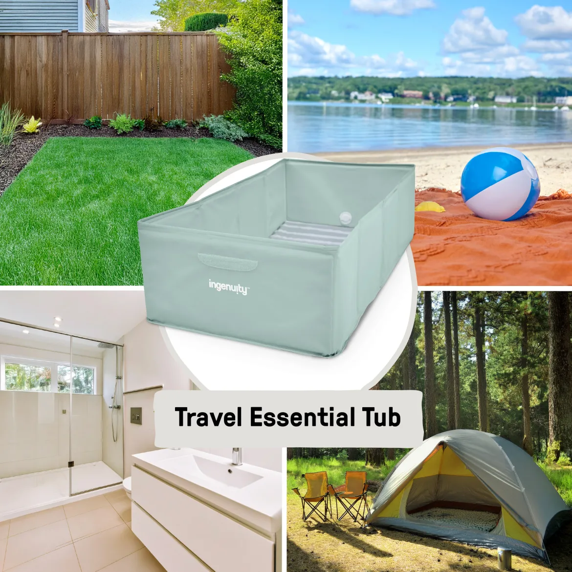 Tuckaway Toddler Tub, Converts Shower to Tub