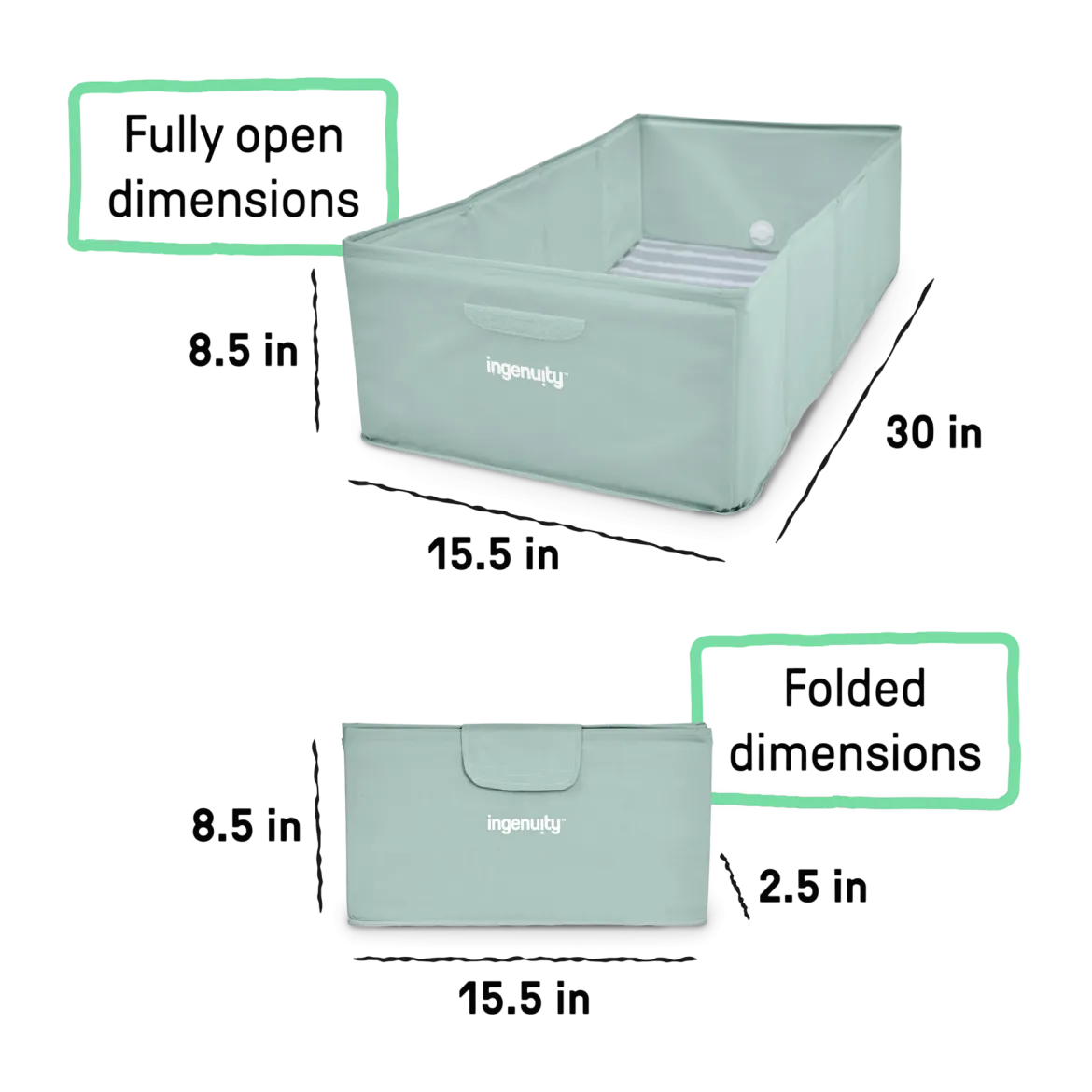 Tuckaway Toddler Tub, Converts Shower to Tub
