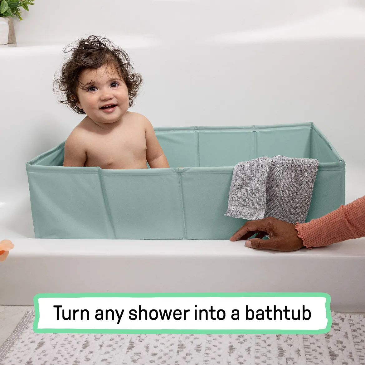 Tuckaway Toddler Tub, Converts Shower to Tub