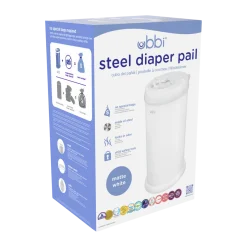 Ubbi x Babylist Matte Steel Diaper Pail