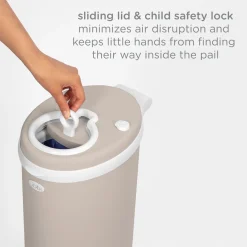Ubbi x Babylist Matte Steel Diaper Pail