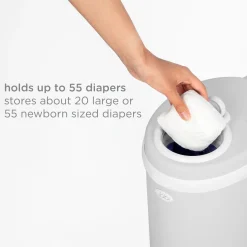Ubbi x Babylist Matte Steel Diaper Pail