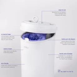 Ubbi x Babylist Matte Steel Diaper Pail