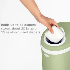 Ubbi x Babylist Matte Steel Diaper Pail