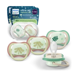 Ultra Air Pacifier Night 6-18M (4 Pack)