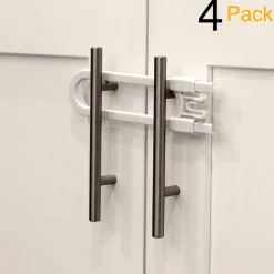 U Shape Sliding Cabinet Locks (4 Pack)