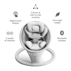 Vibration Baby Swing - Bluetooth-Enabled Smart Seat with Music and Motion