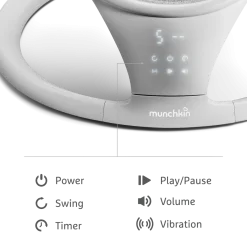 Vibration Baby Swing - Bluetooth-Enabled Smart Seat with Music and Motion