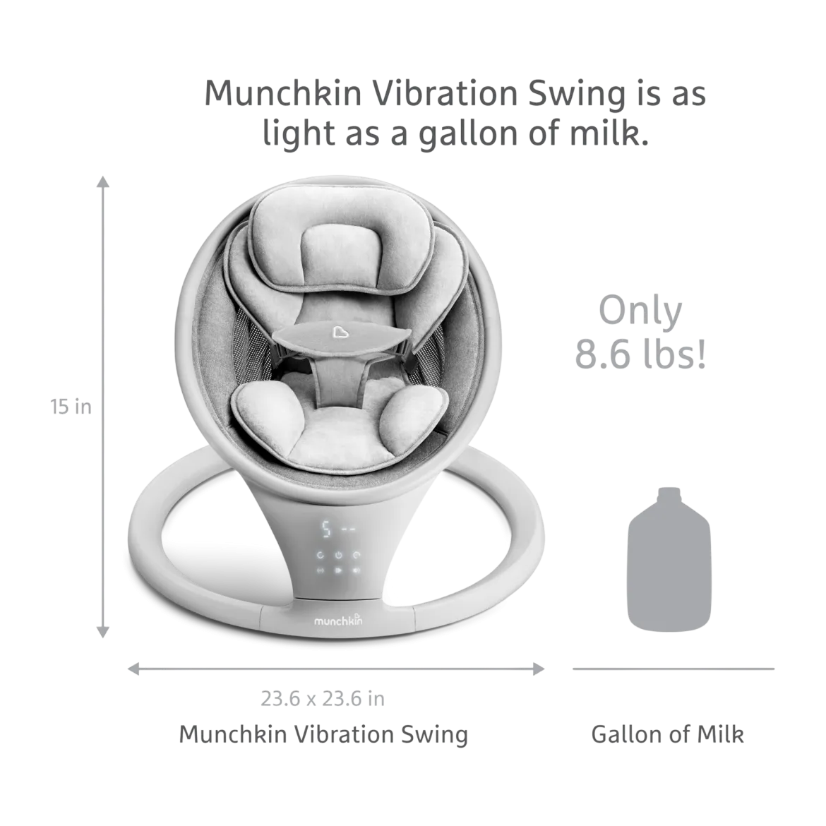 Vibration Baby Swing - Bluetooth-Enabled Smart Seat with Music and Motion