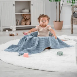 Waffle Weave Baby Blanket