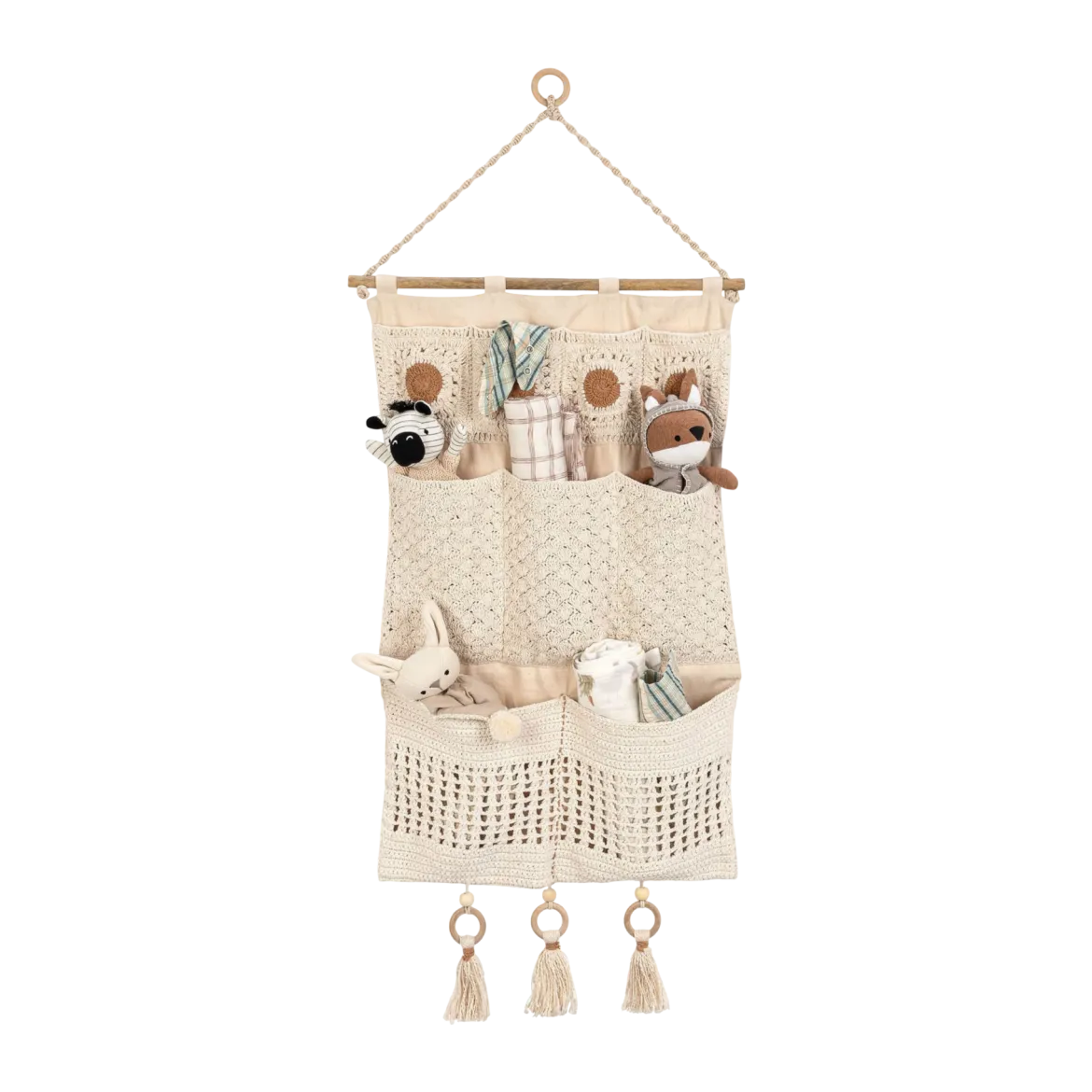 Wall Storage Organizer with Pockets