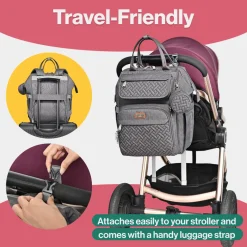 WideTop Diaper Bag Backpack