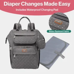 WideTop Diaper Bag Backpack