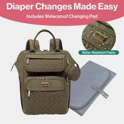 WideTop Diaper Bag Backpack
