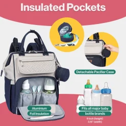 WideTop Diaper Bag Backpack