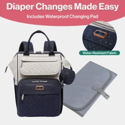 WideTop Diaper Bag Backpack