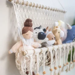 Willow Macrame Storage Wall Decor