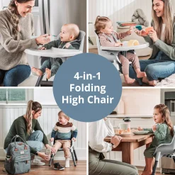 Zest 4-in-1 Folding High Chair