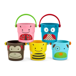Zoo Stack and Pour Buckets (Set of 5)